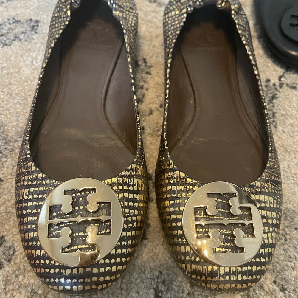 Tory Burch Metallic Flat